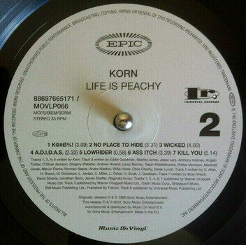 Vinyl Record Korn - Life Is Peachy (180g) (LP) - 3