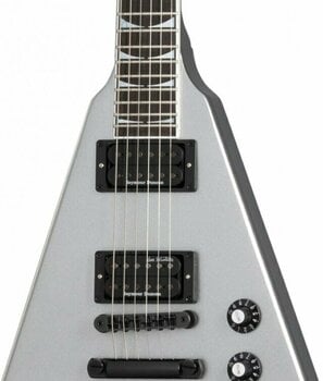 Electric guitar Gibson Dave Mustaine Flying V Silver Metallic - 4