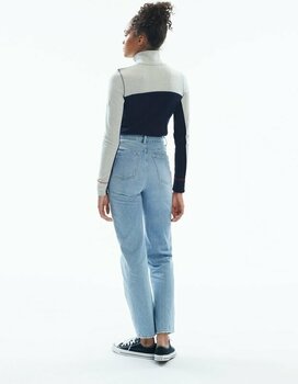 Bluzy i koszulki Dale of Norway Moritz Basic Womens Sweater Superfine Merino Navy/White/Raspberry L Sweter - 4