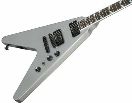 Guitare électrique Gibson Dave Mustaine Flying V Silver Metallic - 5