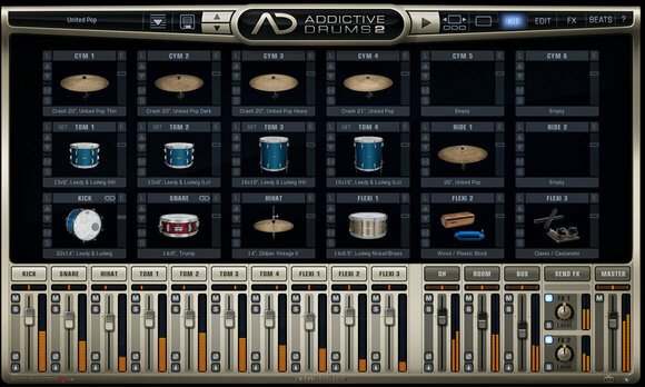 Studio-ohjelmisto XLN Audio Virtual drums library Addictive Drums 2 Custom XL - 2