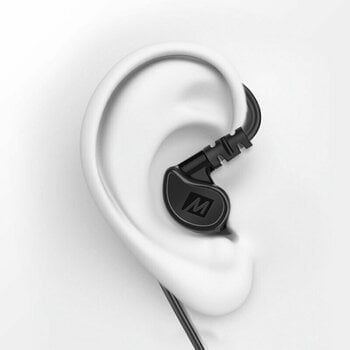 Hörlurar med öronsnäcka MEE audio M6 Sport USB-C Black - 3