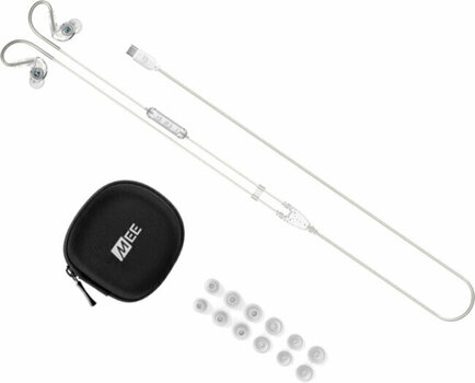 Sluchátka za uši MEE audio M6 Sport USB-C Clear - 5