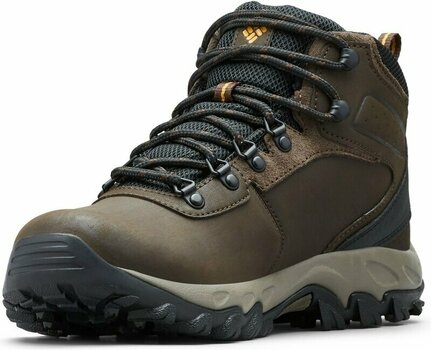 Mens Outdoor Shoes Columbia Men's Newton Ridge Plus II Waterproof Hiking Boot Cordovan/Squash 44 Mens Outdoor Shoes - 4