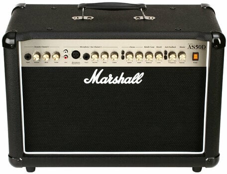 Combo til akustisk-elektrisk guitar Marshall AS50D Black - 4