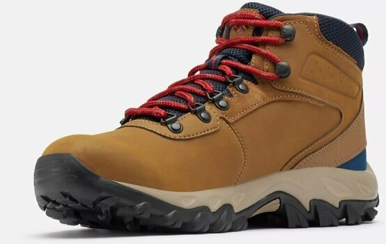 Mens Outdoor Shoes Columbia Men's Newton Ridge Plus II Waterproof Hiking Boot Light Brown/Red Velvet 41 Mens Outdoor Shoes - 4
