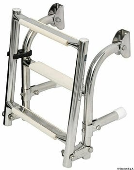 Lodný rebrík, lávka Osculati Foldable Transom Ladder Inox - 4 st. - 2