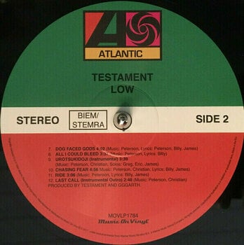 Vinylskiva Testament - Low (180g) (LP) - 3