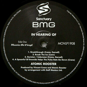 Disco de vinil Atomic Rooster - In Hearing Of (180g) (LP) - 2