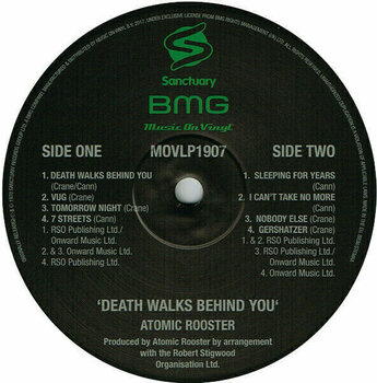 Vinyl Record Atomic Rooster - Death Walks Behind You (180g) (LP) - 3