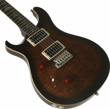 Electric guitar PRS SE Lefty Custom 24 Violin Top Carve Black Gold Sunburst - 3