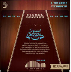 Cordes de mandolines D'Addario NBM1038 Cordes de mandolines - 1