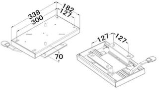 Lodní stolek, Lodní skládací židle Osculati Slide for Seats Lodní stolek, Lodní skládací židle - 1