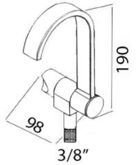Marinkran, Marint handfat Osculati Style Marinkran, Marint handfat - 1