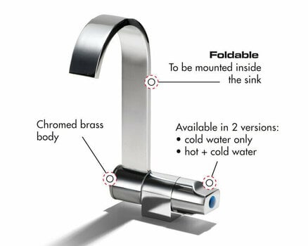 Marine Faucet, Marine Sink Osculati Style tap cold water - 3