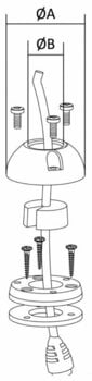 Marine Plug, Marine Socket Scanstrut Stainless Steel packing gland o 2/8 mm - 3