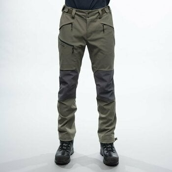 Spodnie outdoorowe Bergans Fjorda Trekking Hybrid Pants Green Mud/Solid Dark Grey S Spodnie outdoorowe - 2