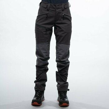 Calças de exterior Bergans Fjorda Trekking Hybrid W Pants Charcoal/Solid Dark Grey L Calças de exterior - 2