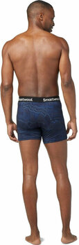 Thermal Underwear Smartwool Men's Merino Print Boxer Brief Boxed Deep Navy Digital Summit Print S Thermal Underwear - 3