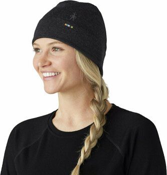 Utomhuskeps, halsvärmare Smartwool Thermal Merino Reversible Cuffed Beanie Charcoal One Size Utomhuskeps, halsvärmare - 3