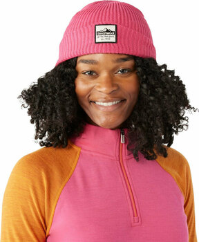 Ski Beanie Smartwool Patch Beanie Power Pink One Size Ski Beanie - 2