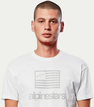T-Shirt Alpinestars Flag Tee White 2XL T-Shirt - 2