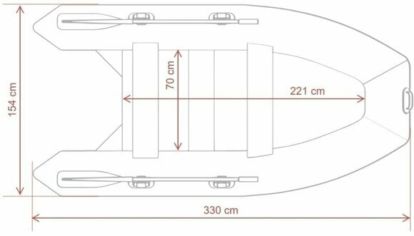 Barcă gonflabilă Gladiator Barcă gonflabilă C330AL 330 cm Red/Black - 12