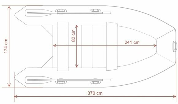 Nafukovací čln Gladiator Nafukovací čln C370AL 370 cm Green - 10