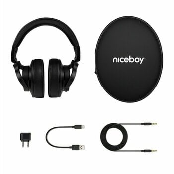 Bezdrôtové slúchadlá na uši Niceboy HIVE Aura 4 ANC Black - 6