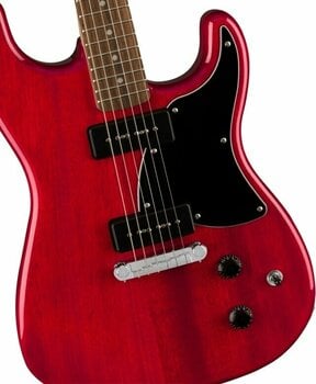 Elektrická gitara Fender Squier Paranormal Strat-O-Sonic Crimson Red Transparent - 4