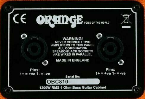 Cabinet de bas Orange OBC810 Bass Limited Edition (signed by Glenn Hughes) Cabinet de bas - 6