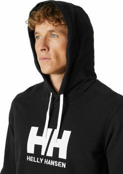 Hættetrøje Helly Hansen Men's HH Logo Hættetrøje Black L - 3