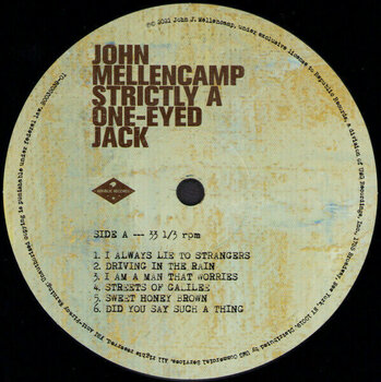 Vinyl Record John Mellencamp - Strictly A One-Eyed Jack (LP) - 2
