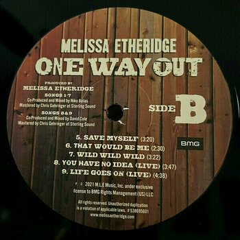 Vinyl Record Melissa Etheridge - One Way Out (LP) - 4