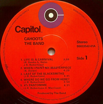 Vinyl Record The Band - Cahoots (LP) - 3