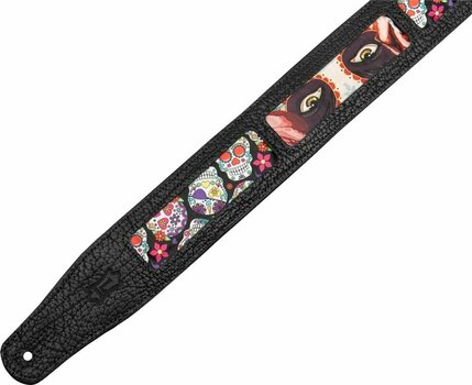 Leather guitar strap Levys M26CAL-002 Leather guitar strap Eyes - 2