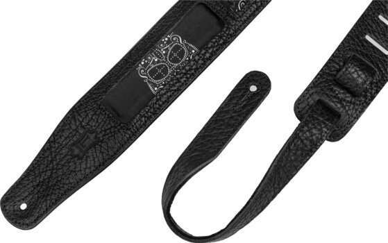 Leather guitar strap Levys M26CAL-003 Leather guitar strap Skulls - 3