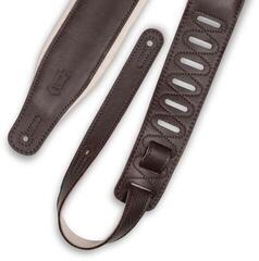 Guitar strap Levy's Staple Dark Brown & Cream Guitar strap - 1