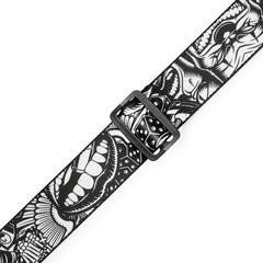 Kytarový pás Levy's Tattoo Kytarový pás B&W Clowns - 2