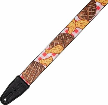 Textile guitar strap Levys MPD2-118 Textile guitar strap Chicken and Waffles - 3