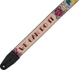 Textile guitar strap Levy's Graphic Waves Rosie the Riveter Textile guitar strap - 1