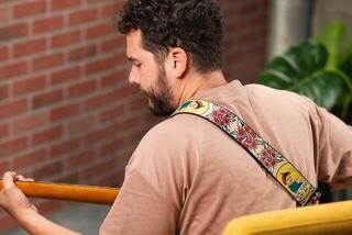 Textile guitar strap Levy's Graphic Waves Rosie the Riveter Textile guitar strap - 3