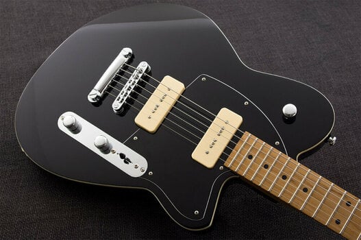 Elektromos gitár Reverend Guitars Charger 290 Midnight Black - 3