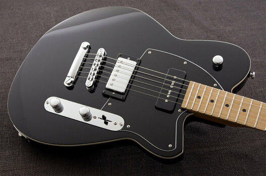 Elektrische gitaar Reverend Guitars Double Agent OG Midnight Black - 2