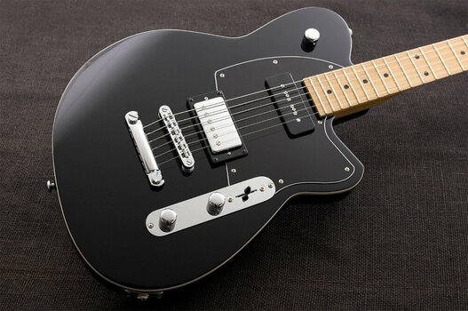 Elektrická kytara Reverend Guitars Double Agent OG Midnight Black - 4