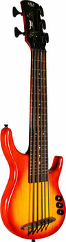 Ukulele baixo Kala Solid U-Bass 5-String Fretted CHBR - 2