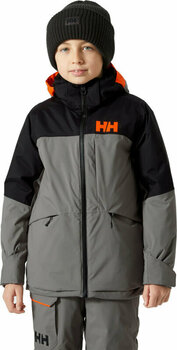 Casaco de esqui Helly Hansen Juniors Summit Ski Jacket Concrete 152/12 - 3