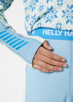 Thermal Underwear Helly Hansen Juniors Graphic Lifa Merino Base Layer Set Bright Blue 152/12 Thermal Underwear - 9