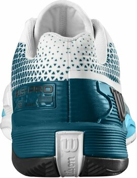 Мъжки обувки за тенис Wilson Rush Pro 4.0 Clay Mens Tennis Shoe White/Blue Coral/Blue Atoll 45 1/3 Мъжки обувки за тенис - 4