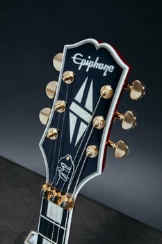 Elektrická gitara Epiphone Alex Lifeson Les Paul Custom Axcess Ruby - 13